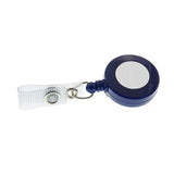 Badge Reel with attached Clip and Silver Disc Center (per Pack of 5 | $0.60 ea.)