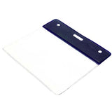 Clear Large Plastic 'Book & Badge' Visitor Pass Wallet (per Pack of 10 | $0.57 ea.)