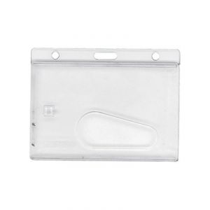 Enclosed Thumbslot ID Badge Holder - Clear (per Pack of 5 | $0.40 ea.)