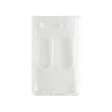 Enclosed Thumbslot ID Badge Holder - Clear (per Pack of 5 | $0.40 ea.)