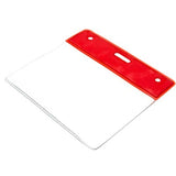 Clear Large Plastic 'Book & Badge' Visitor Pass Wallet (per Pack of 10 | $0.57 ea.)