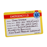 In Case of Emergency (ICE) Medial ID Card: Wallet Size (per Pack of 100 | $1.25 ea.)