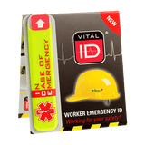 Hard Hat ICE ID Tag by Vital ID (per Pack of 100 | $4.69 ea.)