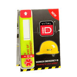 Hard Hat ICE ID Tag with Data Window (per Pack of 100 | $5.43 ea.)