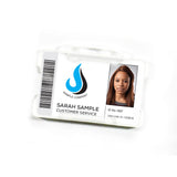 Rigid ID Badge Holder with Open Front: Landscape Orientation (per Pack of 5 | $0.20 ea.)