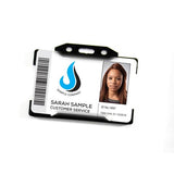 Rigid ID Badge Holder with Open Front: Landscape Orientation (per Pack of 5 | $0.20 ea.)