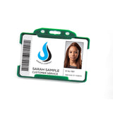 Rigid ID Badge Holder with Open Front: Landscape Orientation (per Pack of 5 | $0.20 ea.)