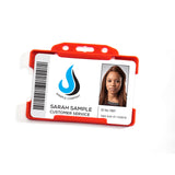 Rigid ID Badge Holder with Open Front: Landscape Orientation (per Pack of 5 | $0.20 ea.)