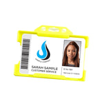 Rigid ID Badge Holder with Open Front: Landscape Orientation (per Pack of 5 | $0.20 ea.)