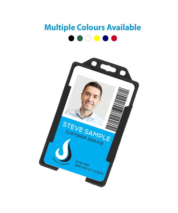 Rigid ID Badge Holder with Open Front: Portrait Orientation (per Pack of 5 | $0.20 ea.)