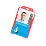 Rigid ID Badge Holder with Open Front: Portrait Orientation (per Pack of 5 | $0.20 ea.)